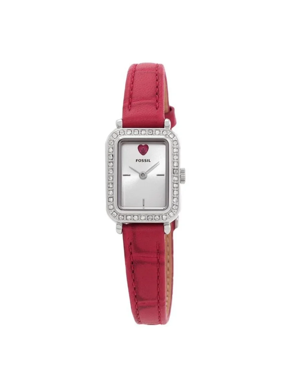 NWT Fossil Raquel Quartz Silver Dial Ladies Mini Two-Hand Watch
